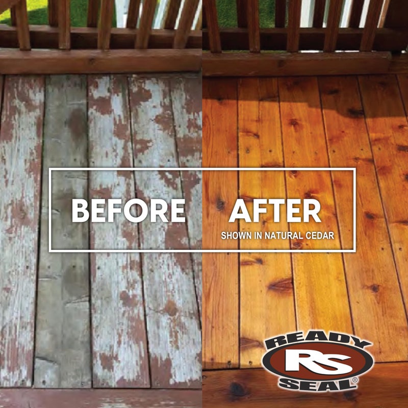 Ready Seal 1 gal Ready Seal 105 Natural (Light Oak) Exterior Stain and Sealer For Wood - Image 4